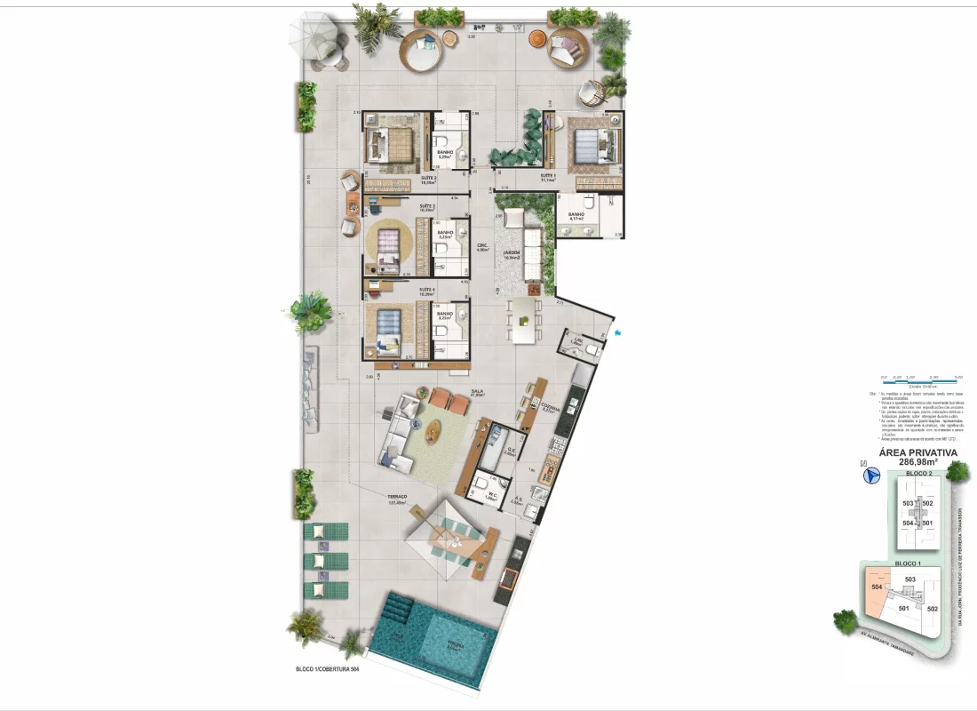 COBERTURA LINEAR 504 • BLOCO 01